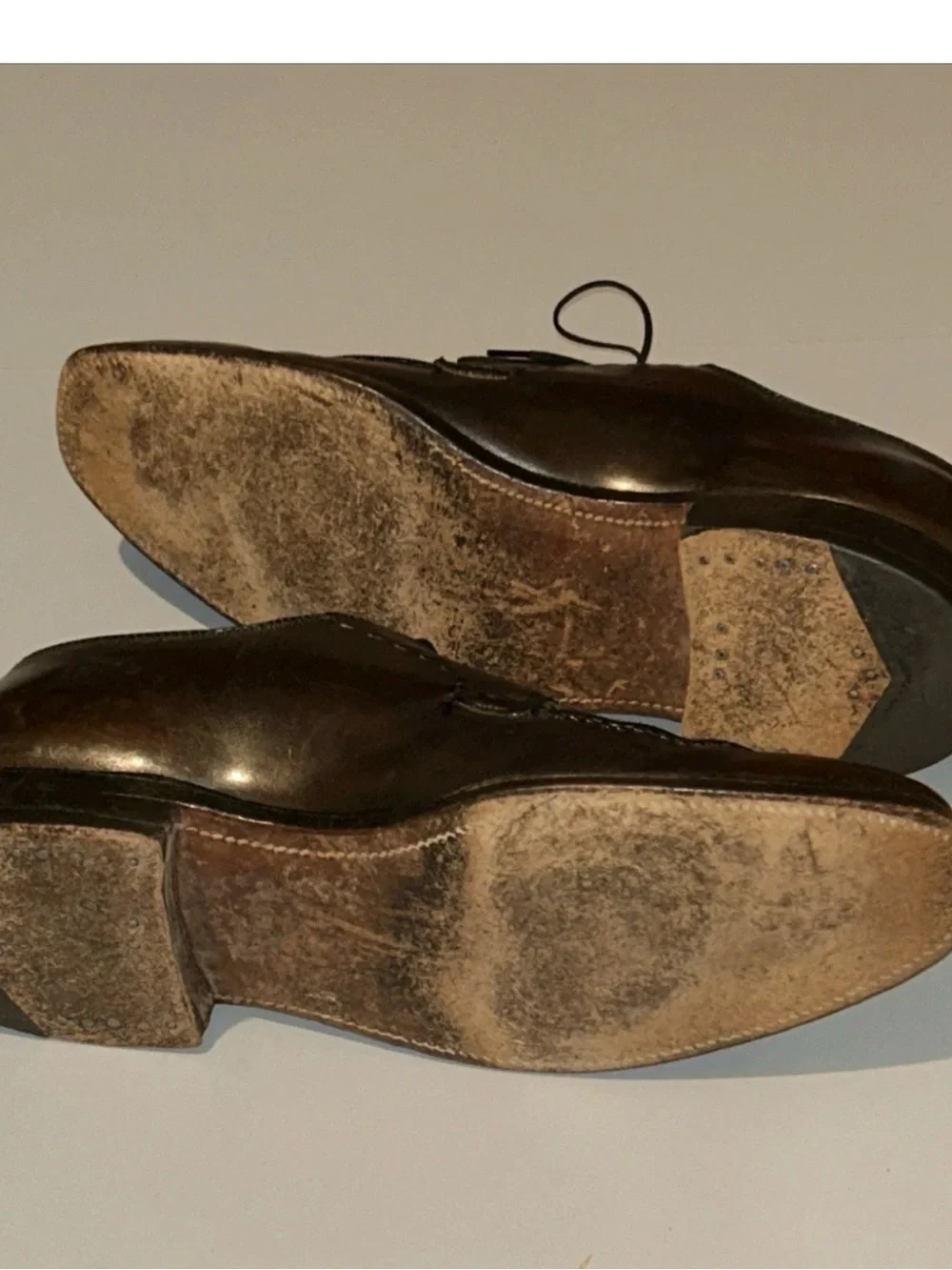 Nunn Bush ankle fashioned custom grade Men's Brown Leather Dress Shoes 10.5